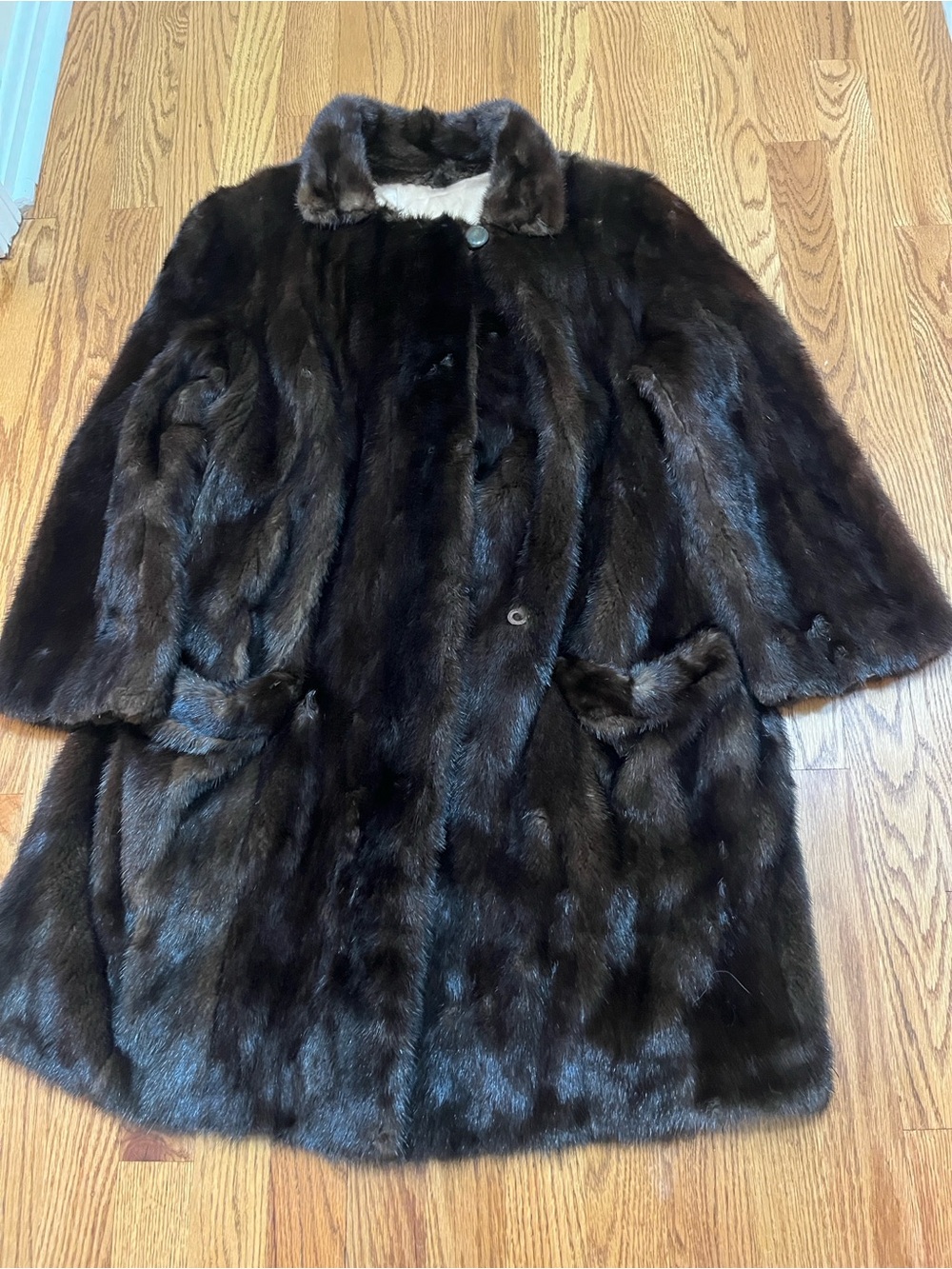 Vintage mink fur coat - fair condition